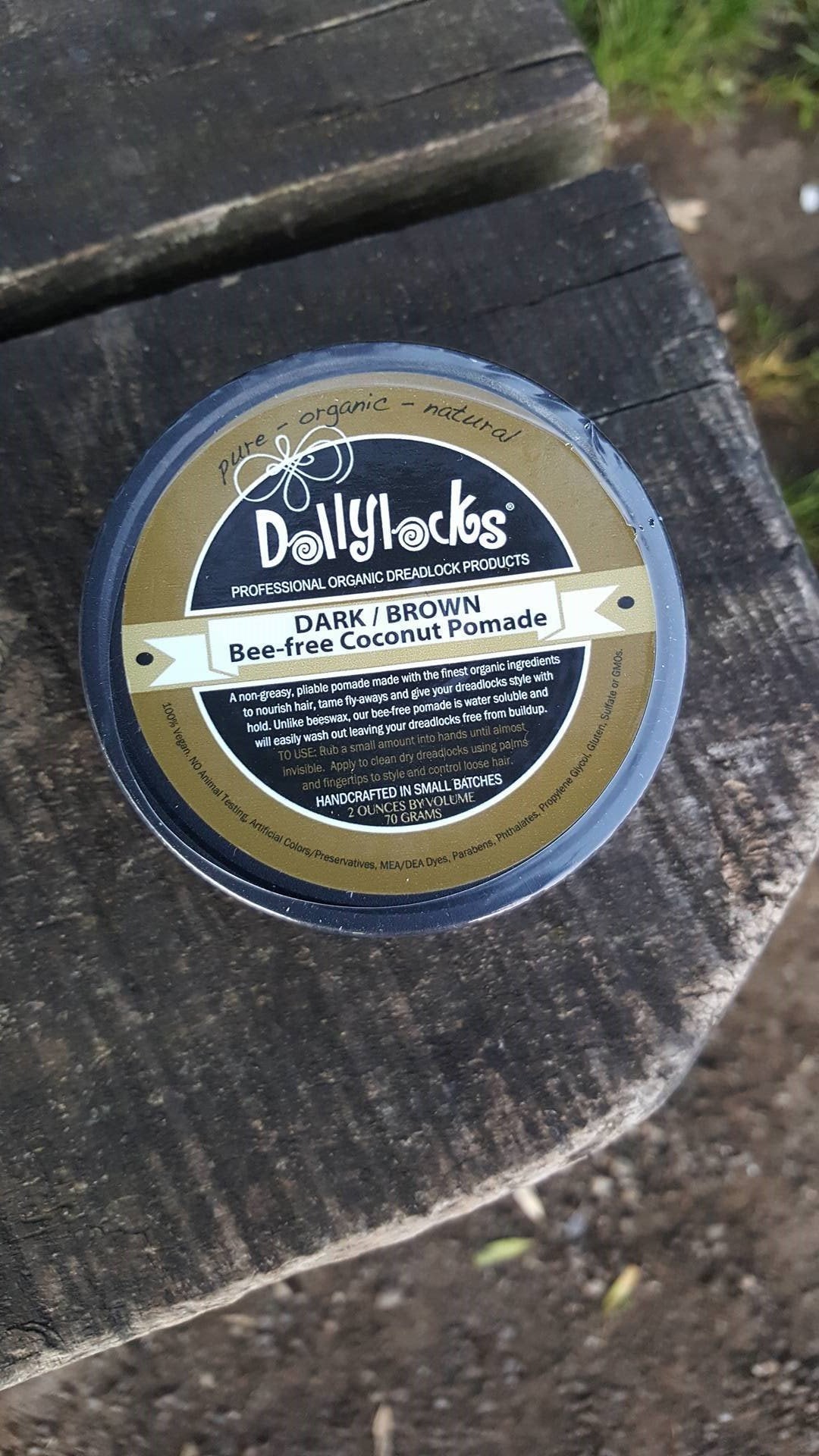 Dollylocks - Dreadlocks Pomade - 'Beeswax Alternative' (Dark/Brown 2oz/66g)