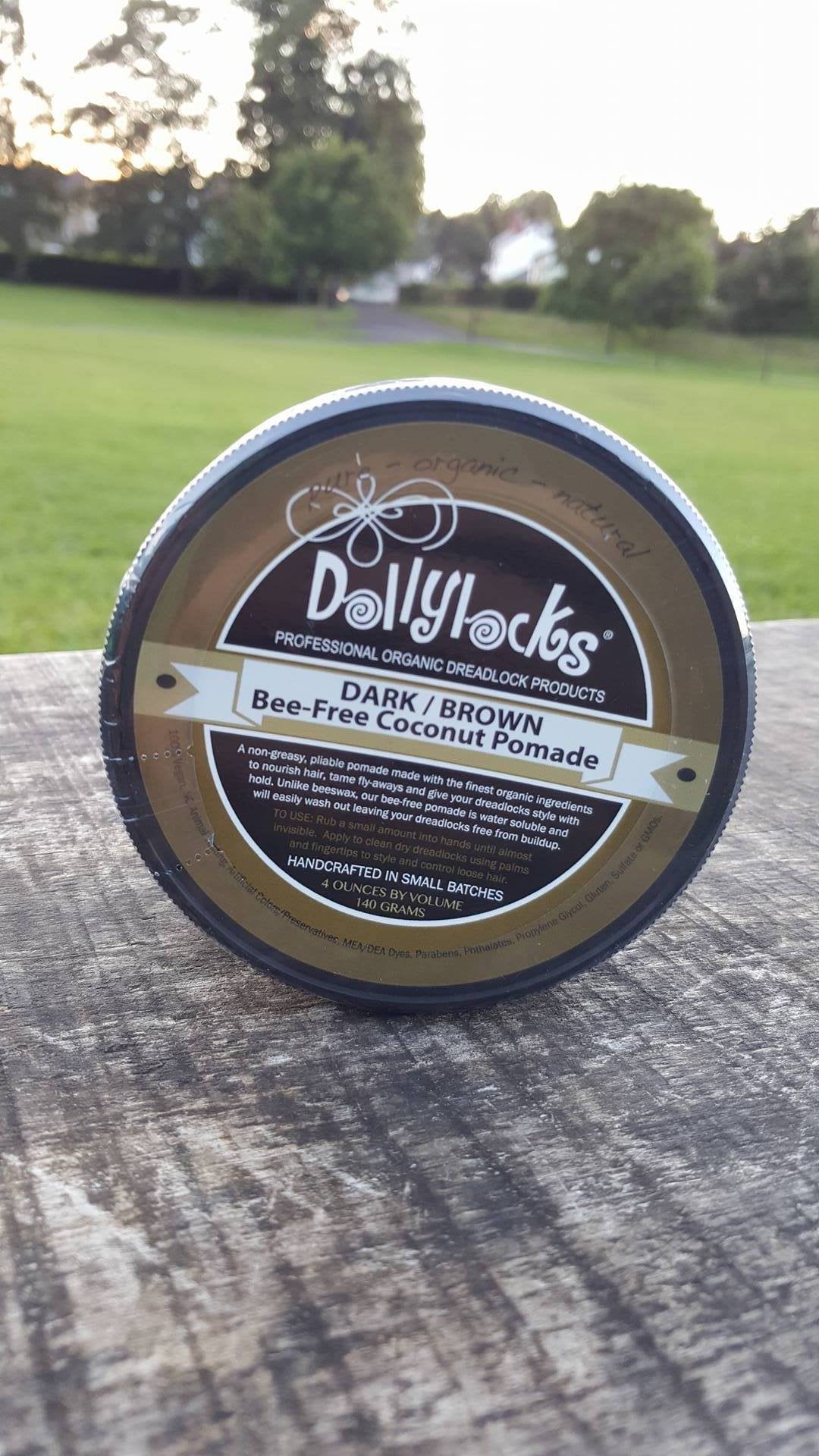 Dollylocks - Dreadlocks Pomade - 'Beeswax Alternative' (Dark/Brown - 4oz/118ml)