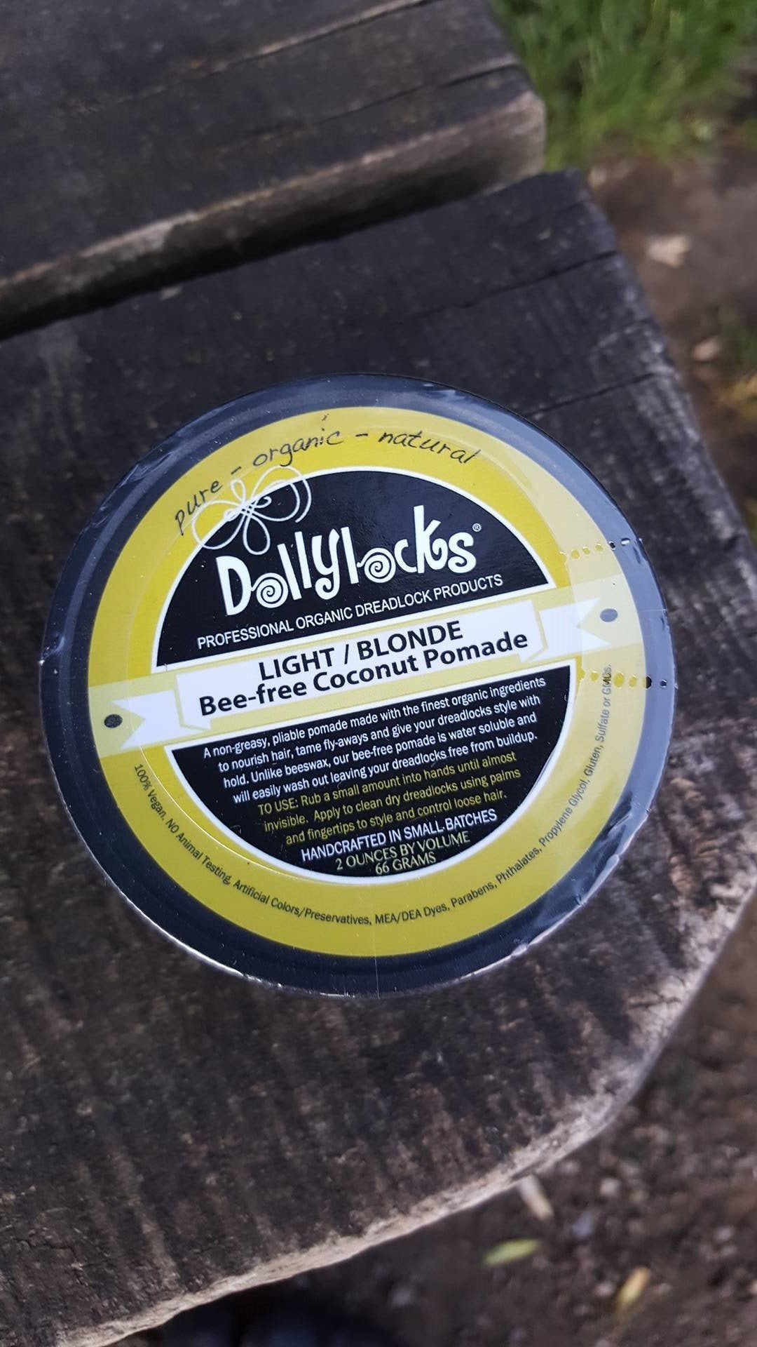 Dollylocks - Dreadlocks Pomade - 'Beeswax Alternative' (Light/Blondee 2oz/66g)