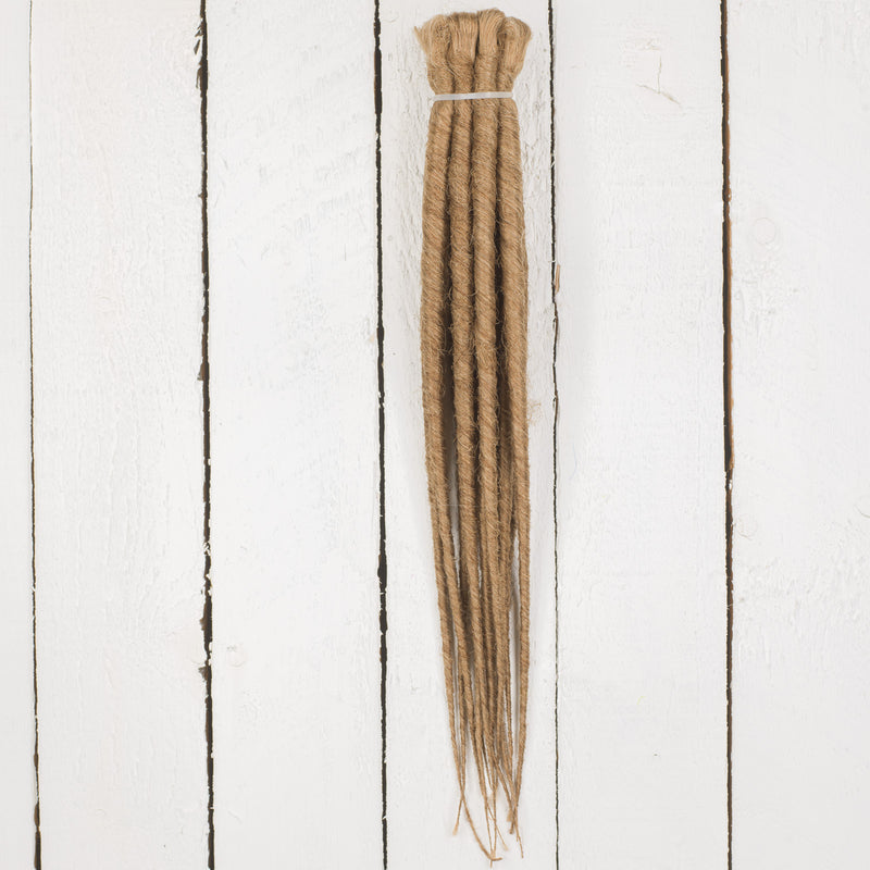 DreadLab - Kurze, Einfach-Endende synthetische Dreadlocks (Halber Kopf-Kit) Gekämmte Extensions