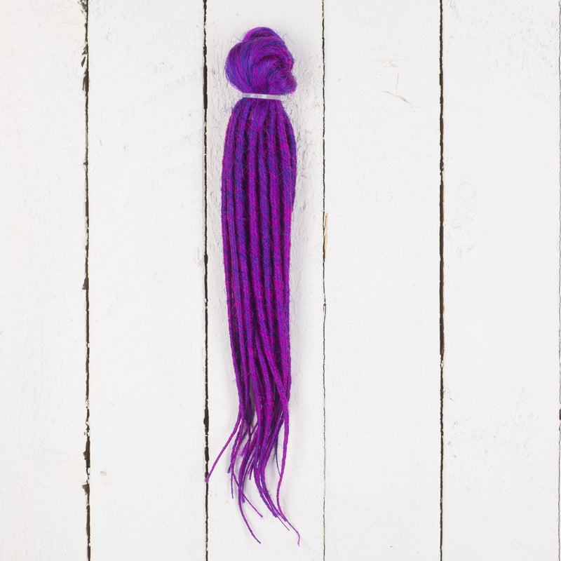 Dreadlab - Kurze Doppel-Endende Syntethische Dreadlocks (Halber Kopf-Kit) Gekämmte Extensions