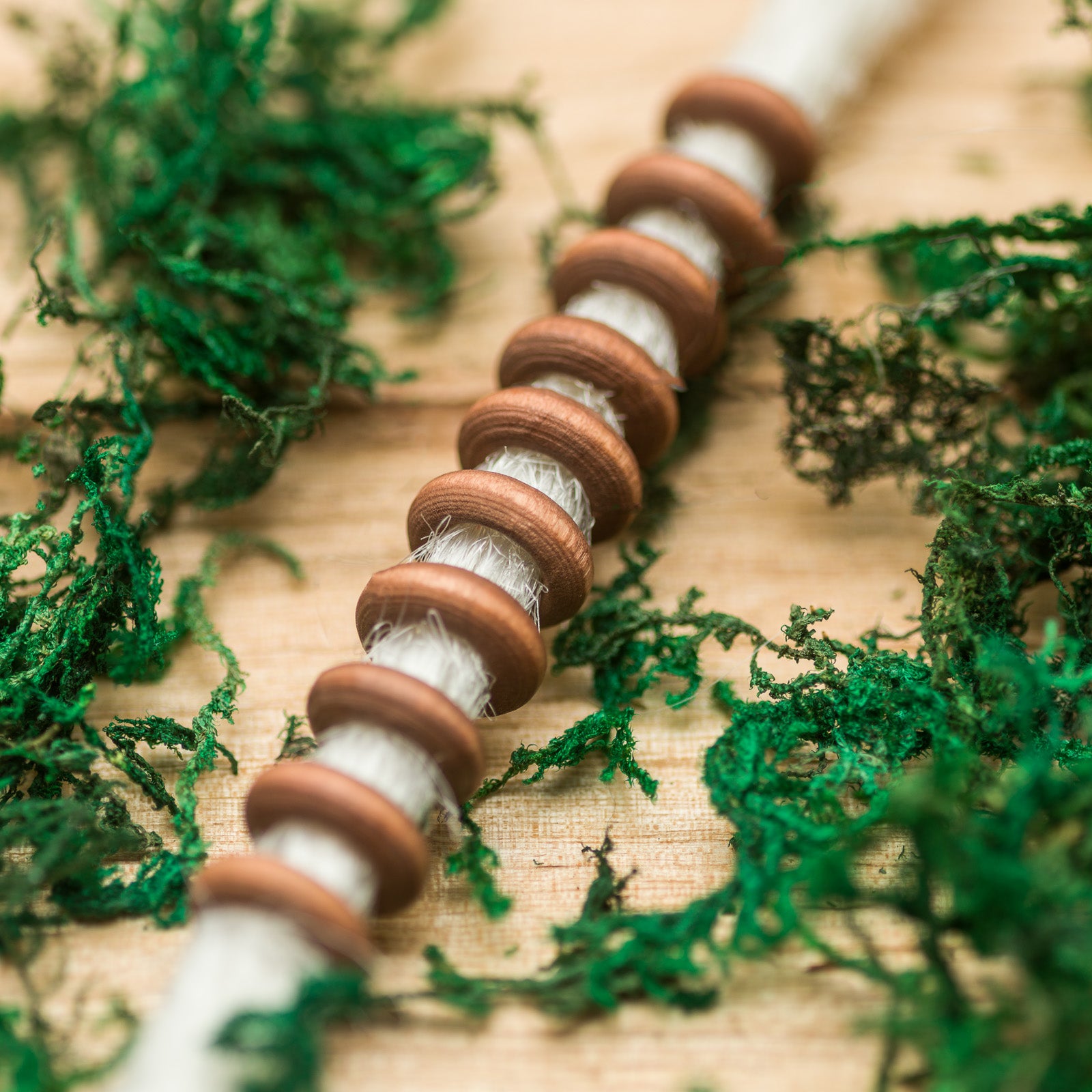 DreadLab - Holz Donut Ring Dread Perlen Kaffee Farbe