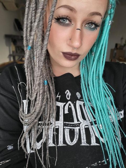 Dreadlab - Doppel-Endende Synthetische Dreadlocks (Halber Kopf-Kit) Gekämmte Extensions