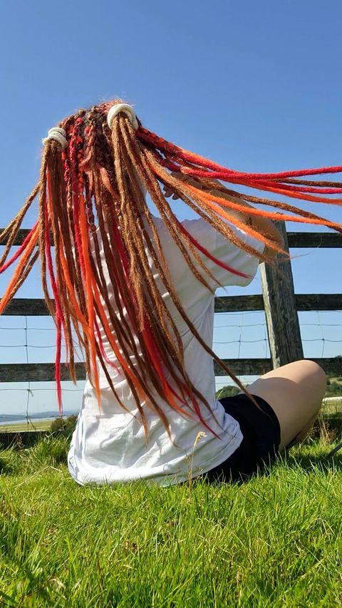 Dreadlab -Einfach-Endende Synthetische Dreadlocks (Pack Of 10) Ombre Häkeln Extensions