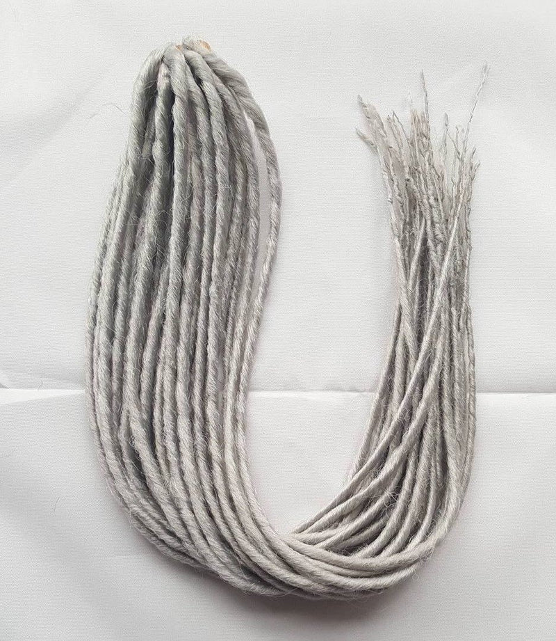 Elysee Star - #60 Silver-Blonde Synthetische Dreadlocks (Doppelendend) (10 Pack)