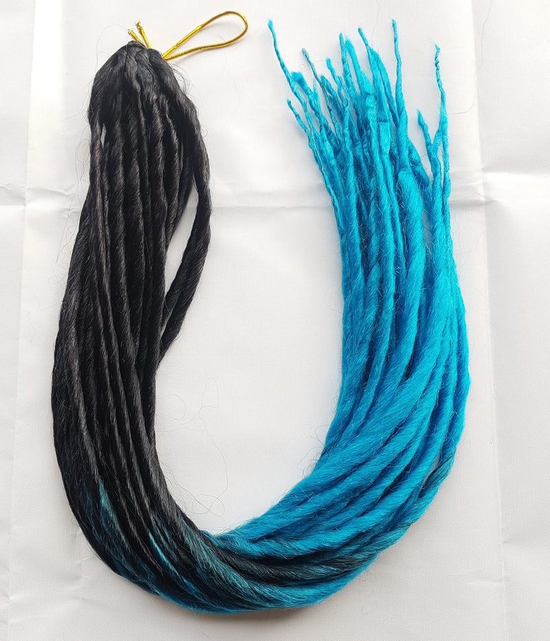 Elysee Star - Black-Light Blue Vorrübergehende Synthetische Dreadlocks (Doppelendend) 100g