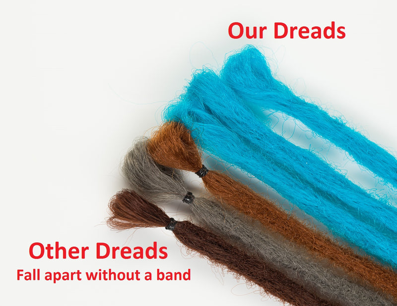 Dreadlab -Einfach-Endende Synthetische Dreadlocks (Pack Of 10) Häkeln Extensions