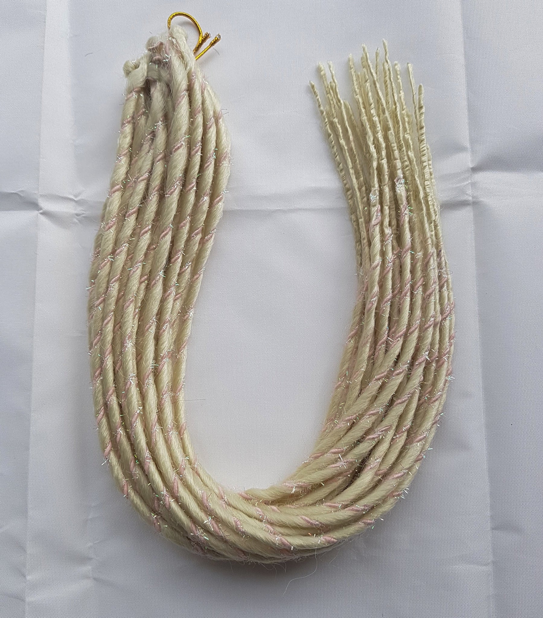 Elysee Star - #Blonde Dark Pink Spiral Synthetische Dreadlocks (Zweifach Endend) (10 Pack)