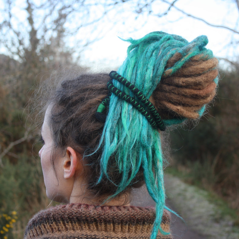 DreadLab - Biegbare Spiral Dread Binden (Gefilzte Merinowolle)