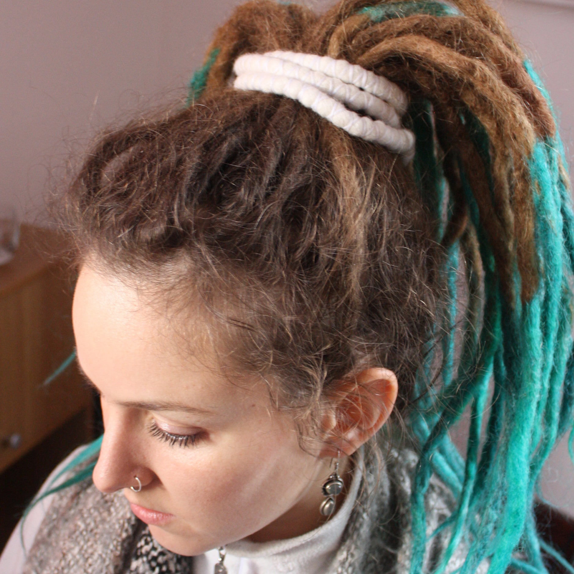 DreadLab - Biegbare Spiral Dread Binden (Gefilzte Merinowolle)