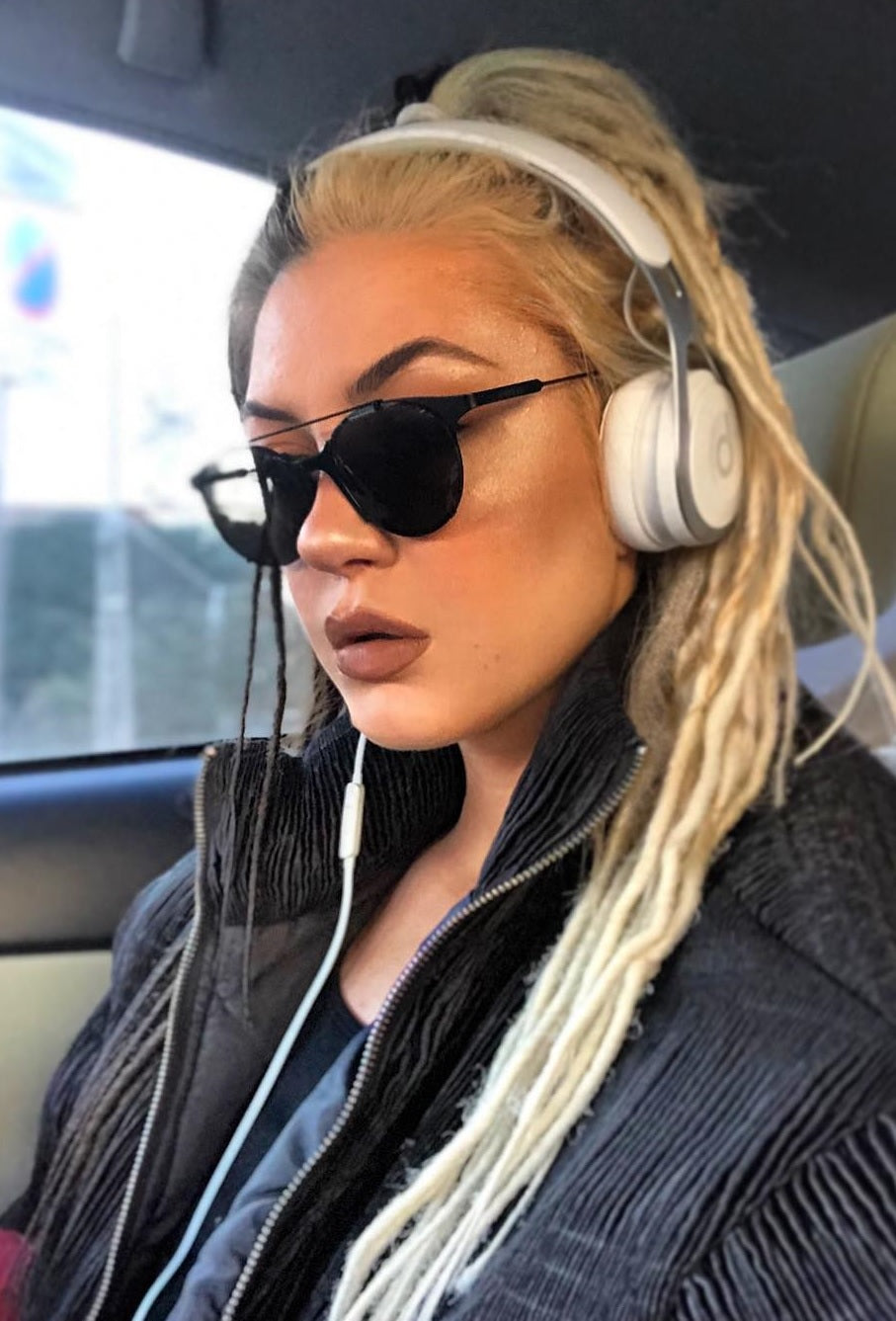 Dreadlab -Einfach-Endende Synthetische Dreadlocks (Komplettes Kopf-Kit) Gekämmte Extensions