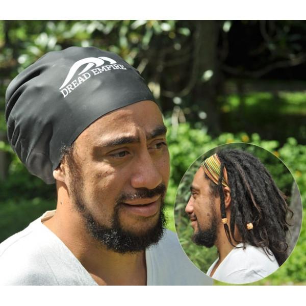 Dread Empire - Große Schwimmkappe (Schwarz) Dreadlocks / Braids / Weaves / Extensions