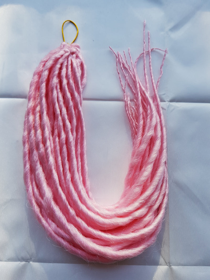 Elysee Star - #Snow Pink Synthetische Dreadlocks (Doppelendend) (10 Pack)