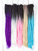 Dreadlab -Doppel-Endende Synthetische Dreadlocks (Pack Of 10) Ombre Häkeln Extensions main