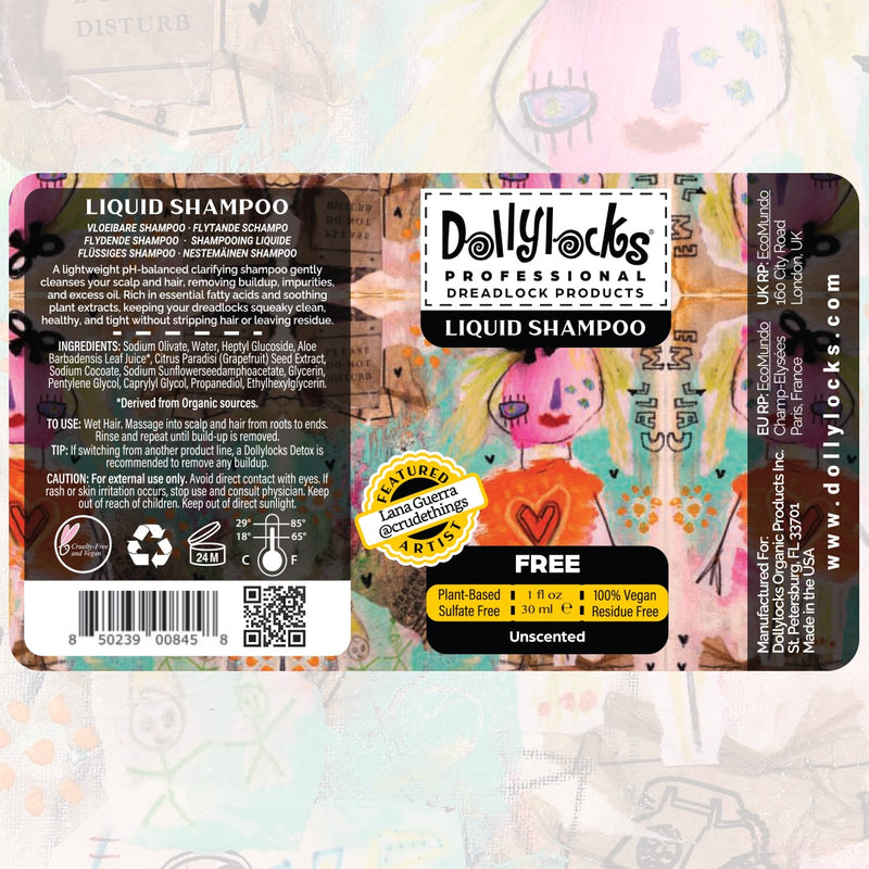 Dollylocks - Flüssiges Dreadlocks Shampoo Testgröße - (1oz/30ml)