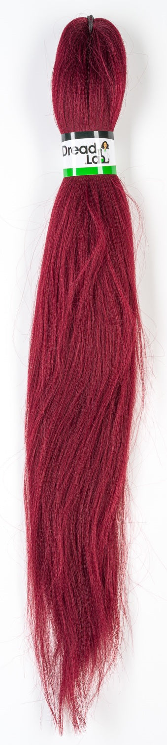 DreadLab - Vorgestrecktes Zopfhaar, einfarbig (26" / 65 cm)