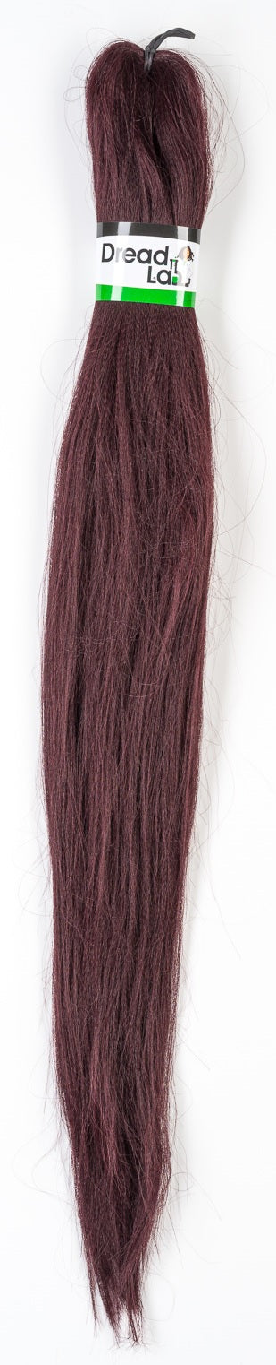 DreadLab - Vorgestrecktes Zopfhaar, einfarbig (26" / 65 cm)