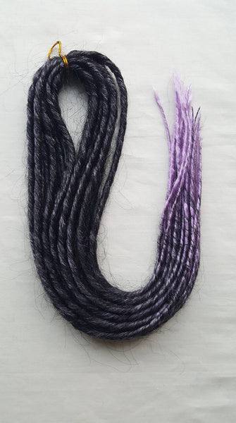 Elysee Star - Black-Purple Vorrübergehende Synthetische Dreadlocks (Doppelendend) 100g