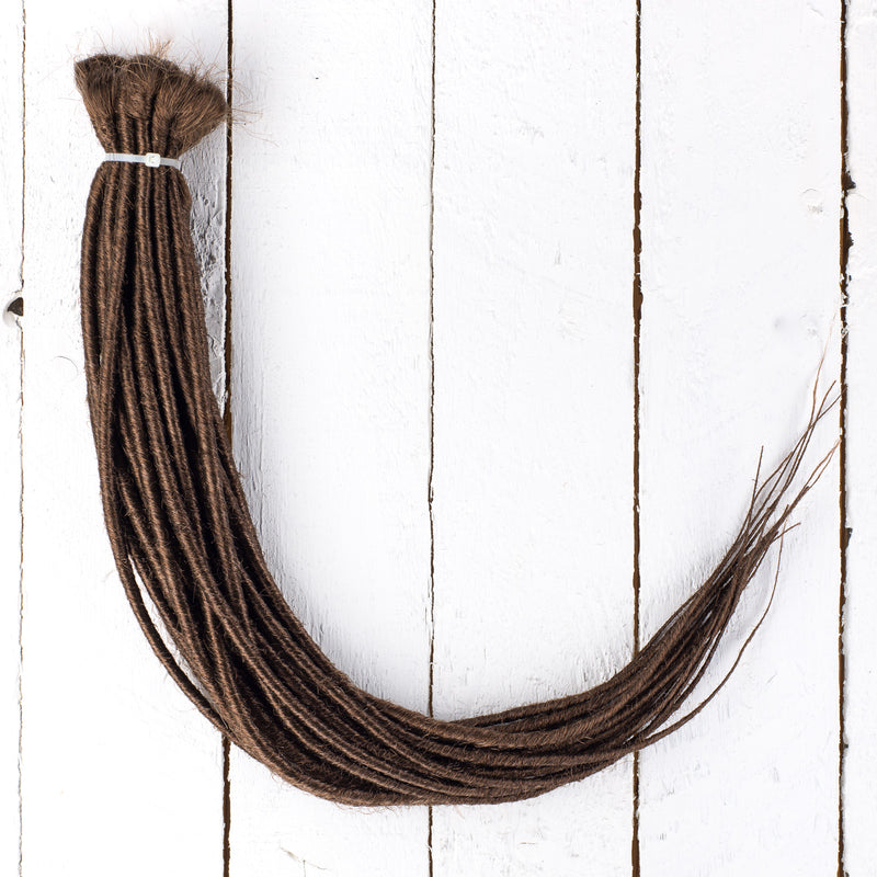 Dreadlab - Doppel-Endende Synthetische Dreadlocks (Komplettes Kopf-Kit) Gekämmte Extensions