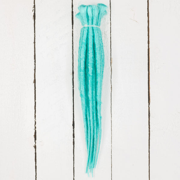 Dreadlab -  Kurz, Einfach-Endende Synthetische Dreadlocks (10 Pack) Gekämmte Extensions