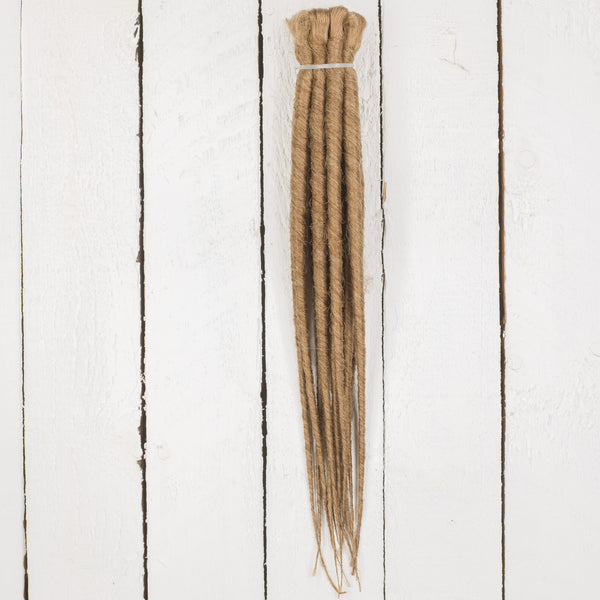 DreadLab - Kurze, Einfach-Endende synthetische Dreadlocks (Halber Kopf-Kit) Gekämmte Extensions