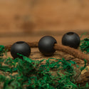 DreadLab - Hinoki Holz Dread Perlen Schwarz Farbe