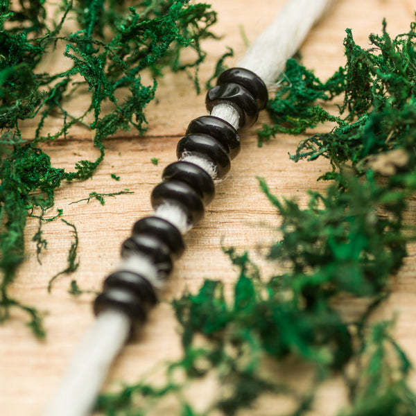 DreadLab - Acryl Donut Ring Dread Perlen Schwarz Farbe