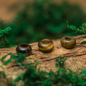DreadLab - Natürliche Tiger Augen Donut Dread Perlen
