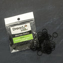 DreadLab - 200 pcs Schwarz Mini-Gummi-Haar-Elastic-Bänder - Passend Für Braids/Dreadlocks/Plaits