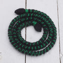 DreadLab - Biegbare Spiral Dread Binden Schwarz mit grünem