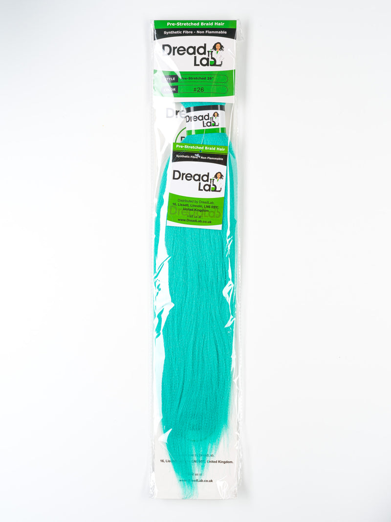 DreadLab - Vorgestrecktes Zopfhaar, einfarbig (26" / 65 cm)