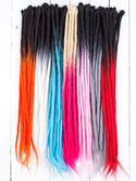 Dreadlab -Einfach-Endende Synthetische Dreadlocks (Pack Of 10) Ombre Häkeln Extensions