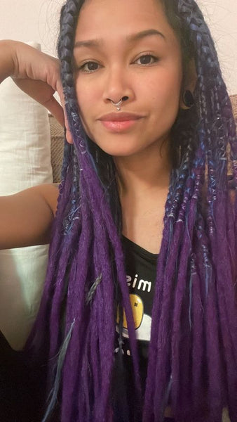 Dreadlab -Einfach-Endende Synthetische Dreadlocks (Pack Of 10) Ombre Häkeln Extensions