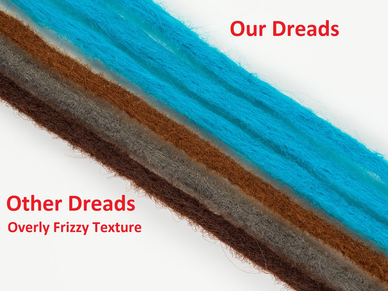 Dreadlab -Einfach-Endende Synthetische Dreadlocks (Pack Of 10) Häkeln Extensions