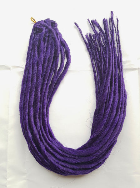 Elysee Star - #Dark Purple Synthetische Dreadlocks (Zweifach Endend) (10 Pack)