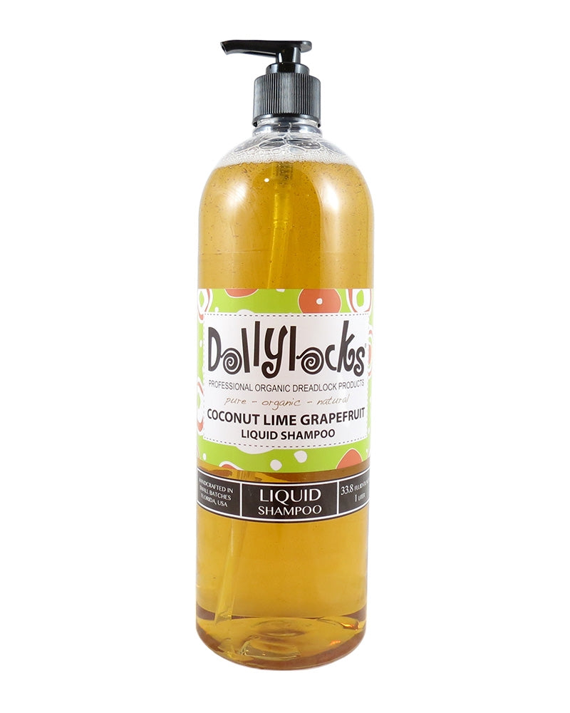 Dollylocks - Flüssiges Dreadlocks Shampoo - Coconut Lime Grapefruit (33.8oz/1 Litre)