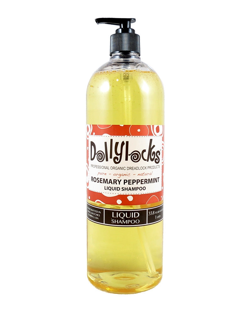 Dollylocks - Flüssiges Dreadlocks Shampoo - Rosemary Peppermint (33.8oz/1 Litre)