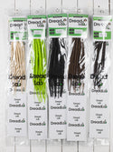 Dreadlab -  Kurz, Einfach-Endende Synthetische Dreadlocks (10 Pack) Gekämmte Extensions