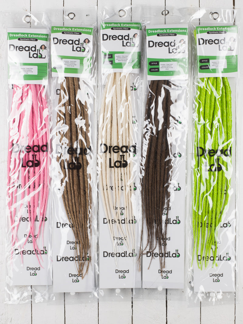 Dreadlab -Einfach-Endende Synthetische Dreadlocks (Halber Kopf-Kit) Gekämmte Extensions