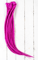 Dreadlab -Einfach-Endende Synthetische Dreadlocks (Halber Kopf-Kit) Gekämmte Extensions Fuchsia