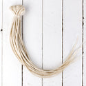 DreadLab doppel-endende Dreadlock Extensions Weiß Blass Blond