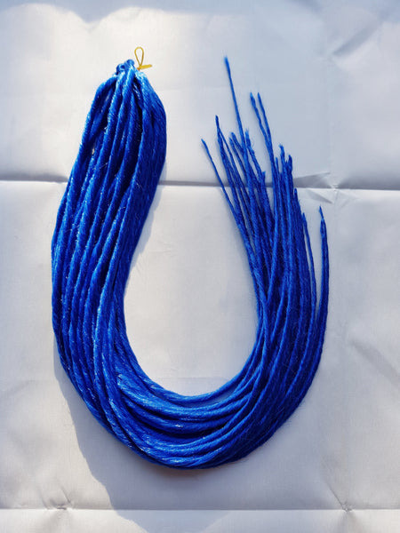 Elysee Star - #Blau Synthetische Dreadlocks (Doppelendend) (10 Pack)