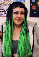 DreadLab - Sanft Stil Ombre Double Ended Synthetische Dreadlocks (Packung mit 10)